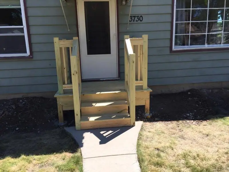 New entry stoop and steps, by G&A Construction