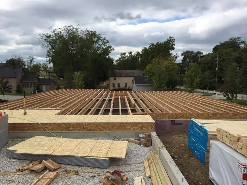 Floor system on a new foundation, by G&A Construction