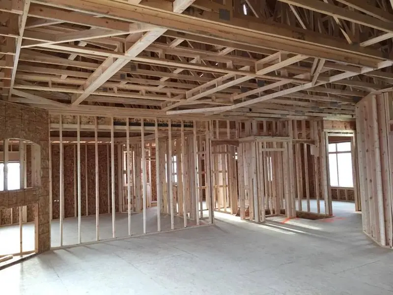 Interior walls framed, by G&A Construction